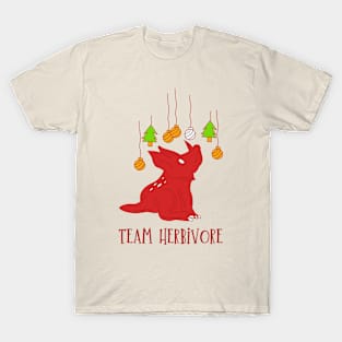 Vegan Christmas - Vegetarian Xmas - Team Herbivore T-Shirt